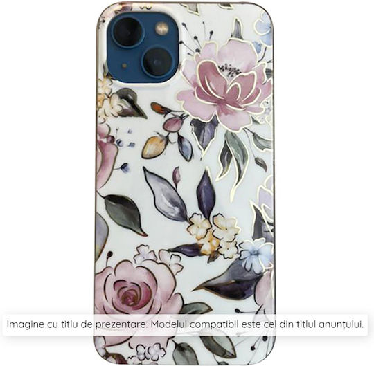 Techsuit Marble Back Cover Silicone White (Honor Magic6 Lite - Techsuit Marble Series - Chloe White)