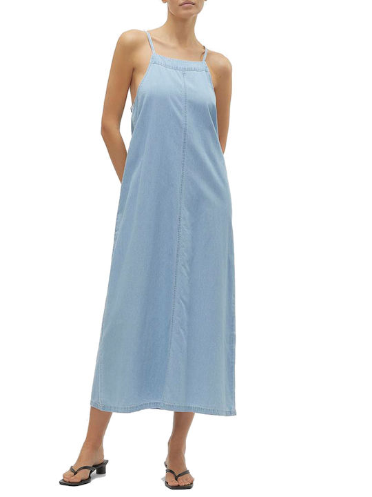 Summer Midi Dress Light Blue