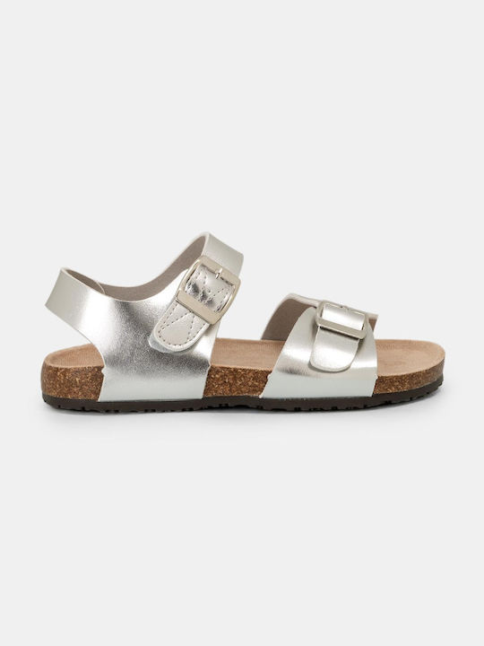 Bozikis Kinder Sandalen Anatomisch Silber