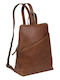 Leather Women's Bag Backpack Tabac Brown