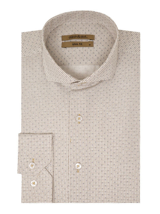 Dash&Dot Men's Shirt Beige