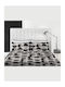 Amo La Casa Sheet Sets Queen with Elastic 170x200cm. Henke Black/Grey 4pcs