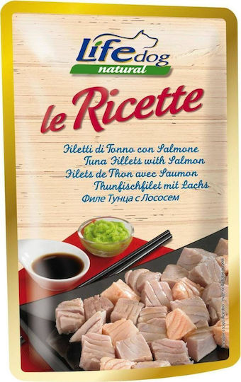 Nassfutter Hunde mit Thunfisch und Lachs 95gr
