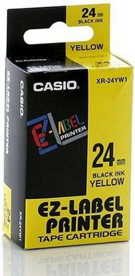 Casio Етикетна Филмова Лента в Черен Цвят Съвместима с Brother M, Casio XR(EZ-Label)