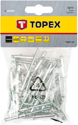 Topex Πριτσίνια Αλουμινίου M4.8x8mm 50τμχ