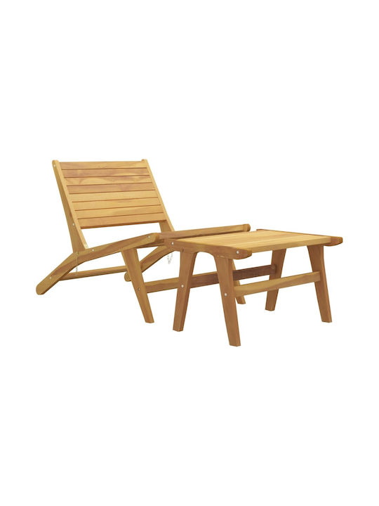 Outdoor Chair Wooden Coffee 1pcs 60x135x65cm.