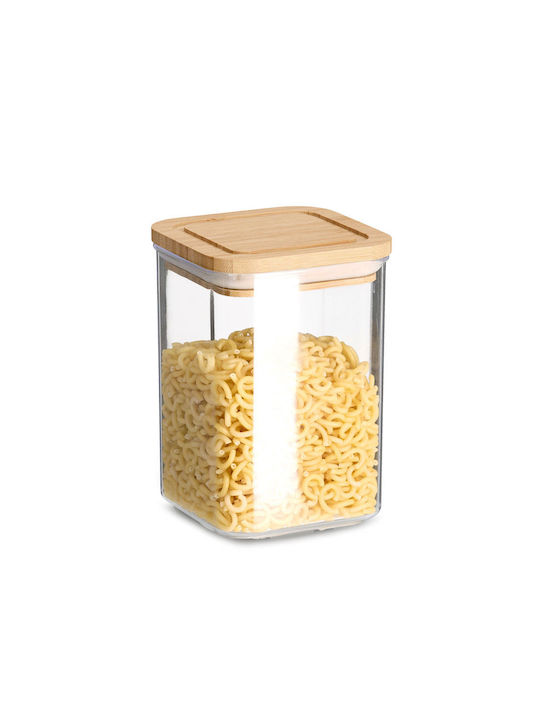 General Use Food Jar with Airtight Lid Plastic Transparent 800ml 1 Piece