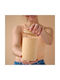 Zeller Vase General Use with Airtight Lid Ceramic Orange 720ml