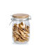 Vase General Use with Airtight Lid Glass Transparent 1000ml