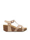 Plakton Leather Platforms 873015 Beige