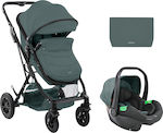 Kikka Boo Kaia 3 in 1 Verstellbar 3 in 1 Baby Kinderwagen Geeignet für Neugeborene Mint 8.9kg