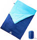 vidaXL Sac de dormit Dublu Albastru