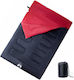 vidaXL Schlafsack Doppelter Red