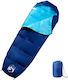 vidaXL Sac de dormit Single Albastru