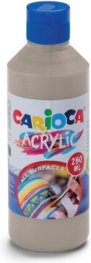 Carioca Ακρυλικό Χρώμα Ζωγραφικής Silver 250ml
