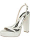 Leder Sandalen Weiß