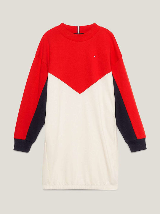Mädchenkleid Langärmelig Rotes