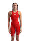 Speedo Γυναικείο Αγωνιστικό Ολόσωμο Μαγιό Κολύμβησης Κόκκινο