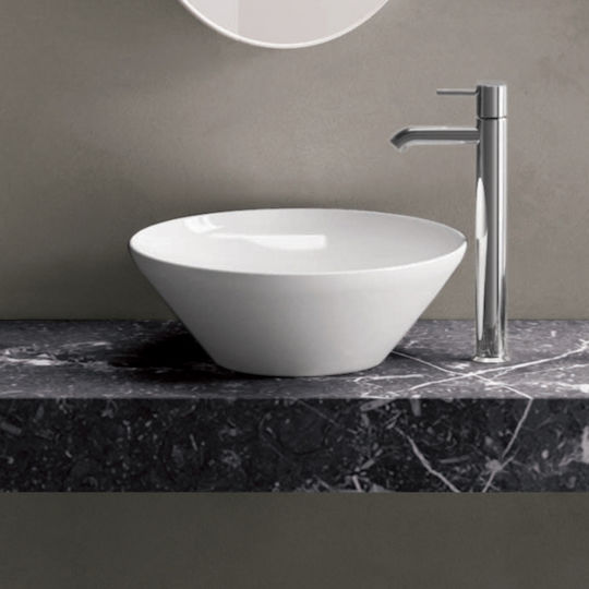 Rak Ceramics Variant Επικαθήμενος Νιπτήρας Πορσελάνης 36x36cm Λευκός