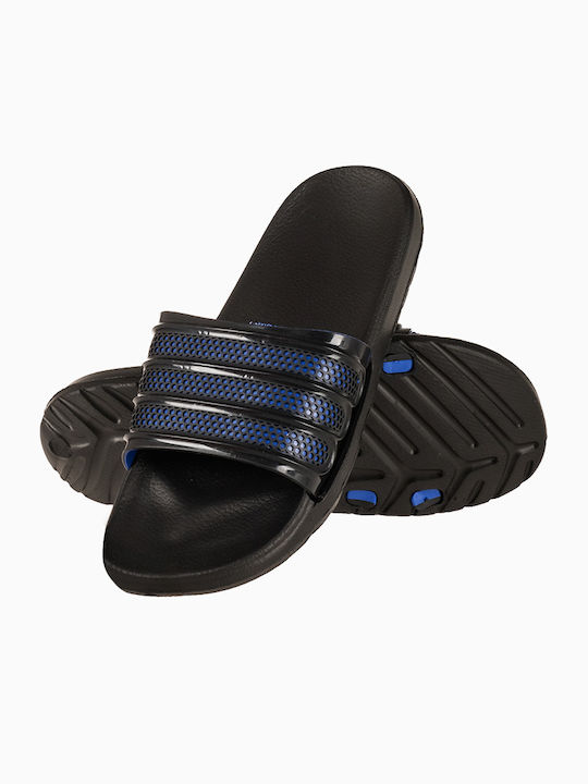 Papuci de plajă pentru bărbați cu curea 424.6802-2-p negru albastru