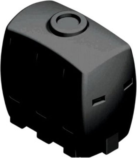 Panthermica Plastică Depozit Apă / Petrol Îngustă Vertical 500lt Neagră