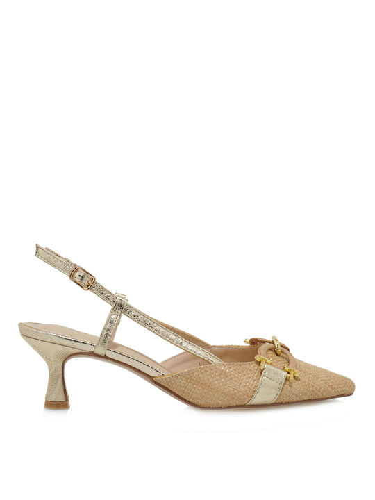 Exe Beige Medium Heels