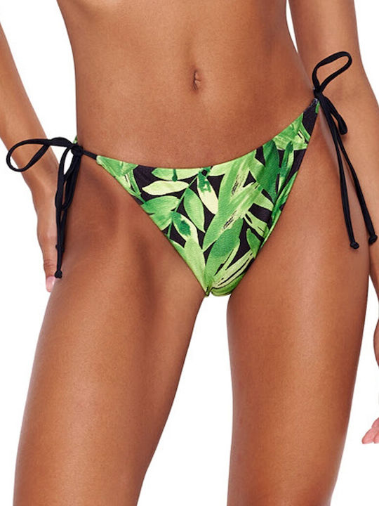 Bluepoint Bikini Slip mit Schnüren Grün