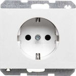 Hager Power Socket White 1pcs