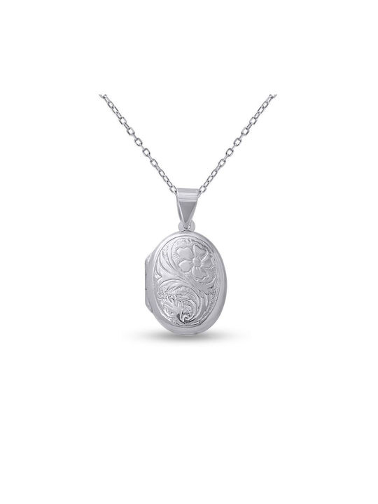 Οβάλ Necklace from Silver