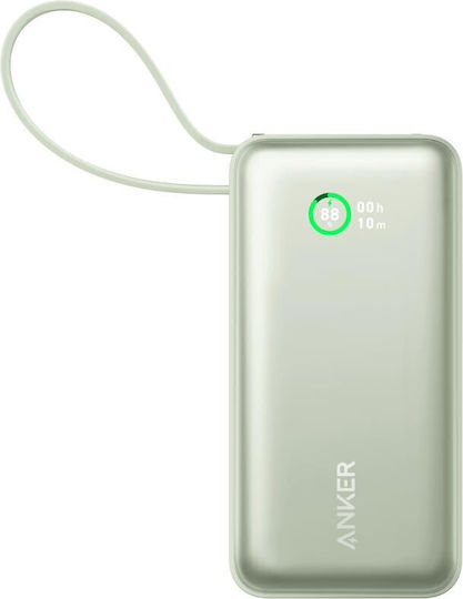 Anker Nano 545 Power Bank 10000mAh 30W με Θύρα USB-A και Θύρα USB-C Power Delivery Πράσινο