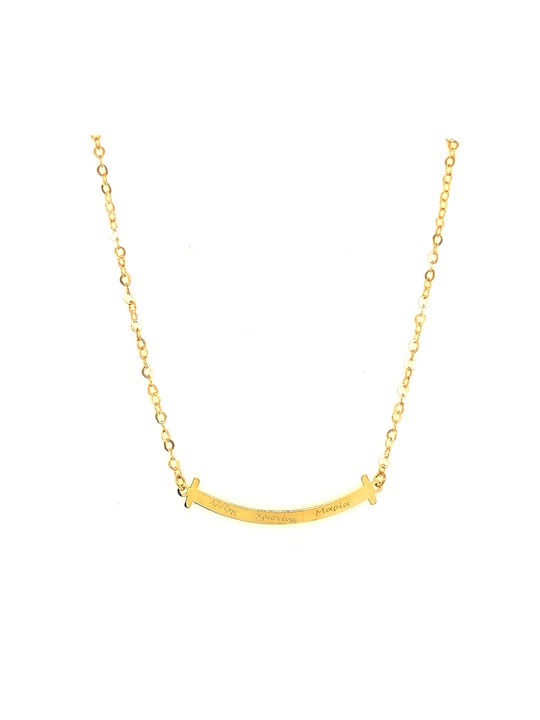 Dio Jewellery Lab Necklace from Gold Plated Silver