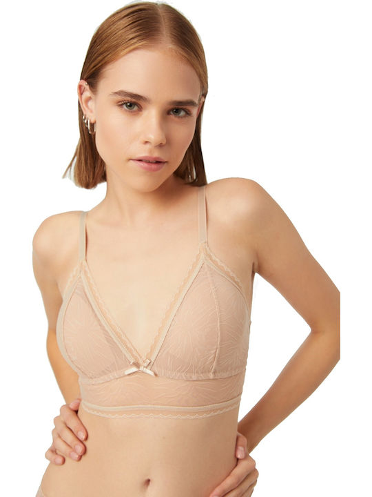 Minerva Women's Bralette Bra Beige