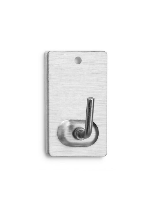 Inofix Double Wall-Mounted Bathroom Hook Silver