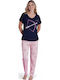 PijaMood Summer Women's Pyjama Set Blue