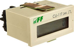 F&F Брояч На Импулси За Електрическо Табло CLI-11T-24V F&F Брояч На Импулси За Електрическо Табло CLI-11T-24V
