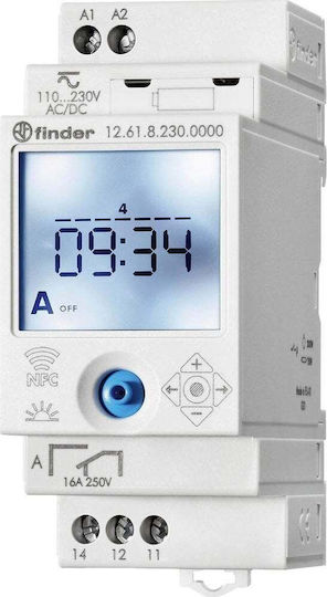 Finder Digitales Elektrische Messgerät für den Elektrischen Schaltkasten Monophasisch 12.A2.8.230.0000