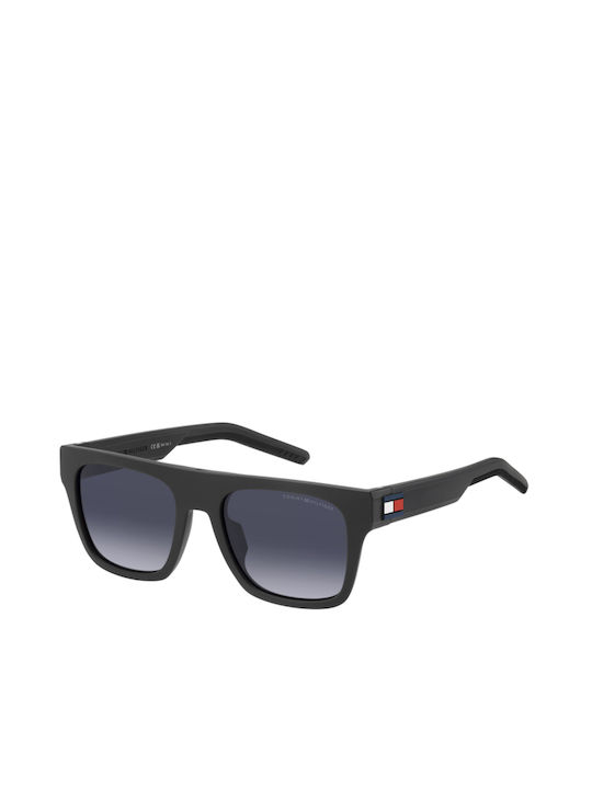 Tommy Hilfiger Men's Sunglasses with Black Plastic Frame and Black Gradient Lens TH1976/S FRE/9O