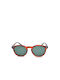 Funky Buddha Unisex Sunglasses with Brown Tartaruga Plastic Frame and Green Polarized Lens FBS2045/008