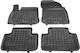 Rezaw Plast Set of Front and Rear Mats 4pcs Tray Type for Volkswagen Touareg 2018+ Beige