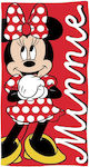Disney Kids Beach Towel Red Minnie 140x70cm