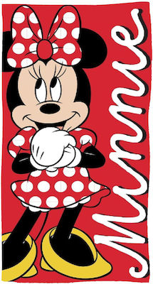 Disney Kinder-Strandtuch Rot Minnie 140x70cm