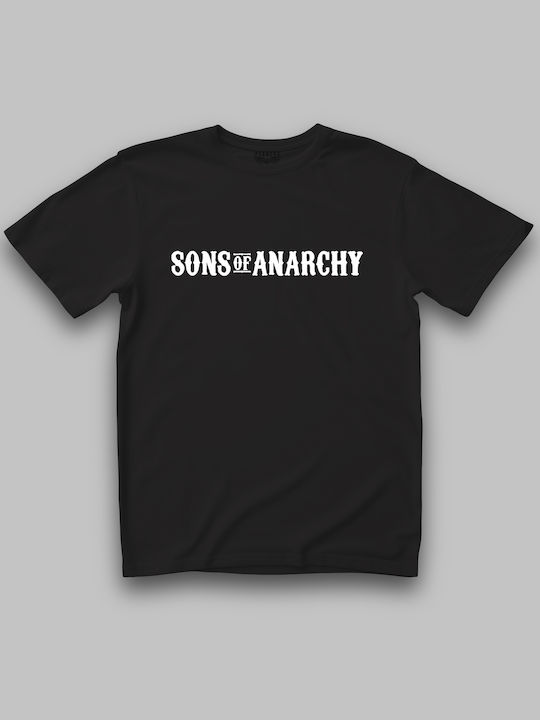 Tricou negru Sons Anarchy Samcro alb