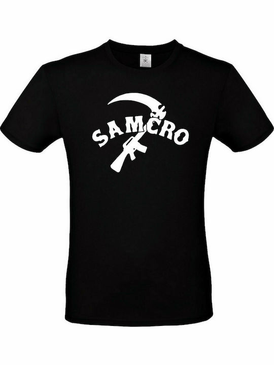 Black T-shirt Unisex Pegasus Sons Anarchy Samcro Gun