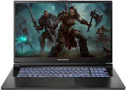 Dream Machines RG4050-17PL23 17.3" FHD 144Hz (Ядро i7-13620H/16ГБ/1000ГБ SSD/GeForce RTX 4050/Без ОС) (Международна английска клавиатура)