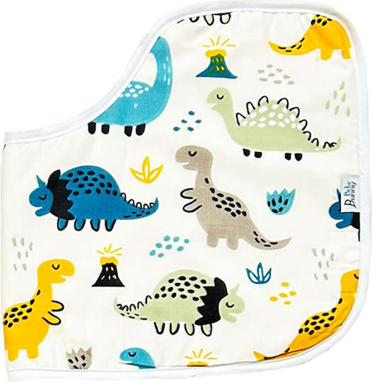 Bunny Bebe Shoulder Burp Cloth Ecru Ecru