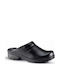 Sanita Leather Anatomic Clogs Black