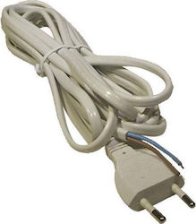 Emos Power Cord with Cable Properties 2x0.75mm² White 1m S15272