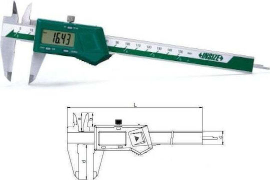 Insize 1108-300W Digital Thickness Gauge with Measurement Accuracy of 0.01mm and Measuring Range up to 300mm