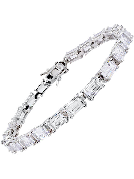 Bracelet Riviera made of Silver with Zircon