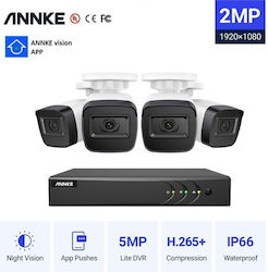 Annke Surveillance System Cameras Analog 5MP